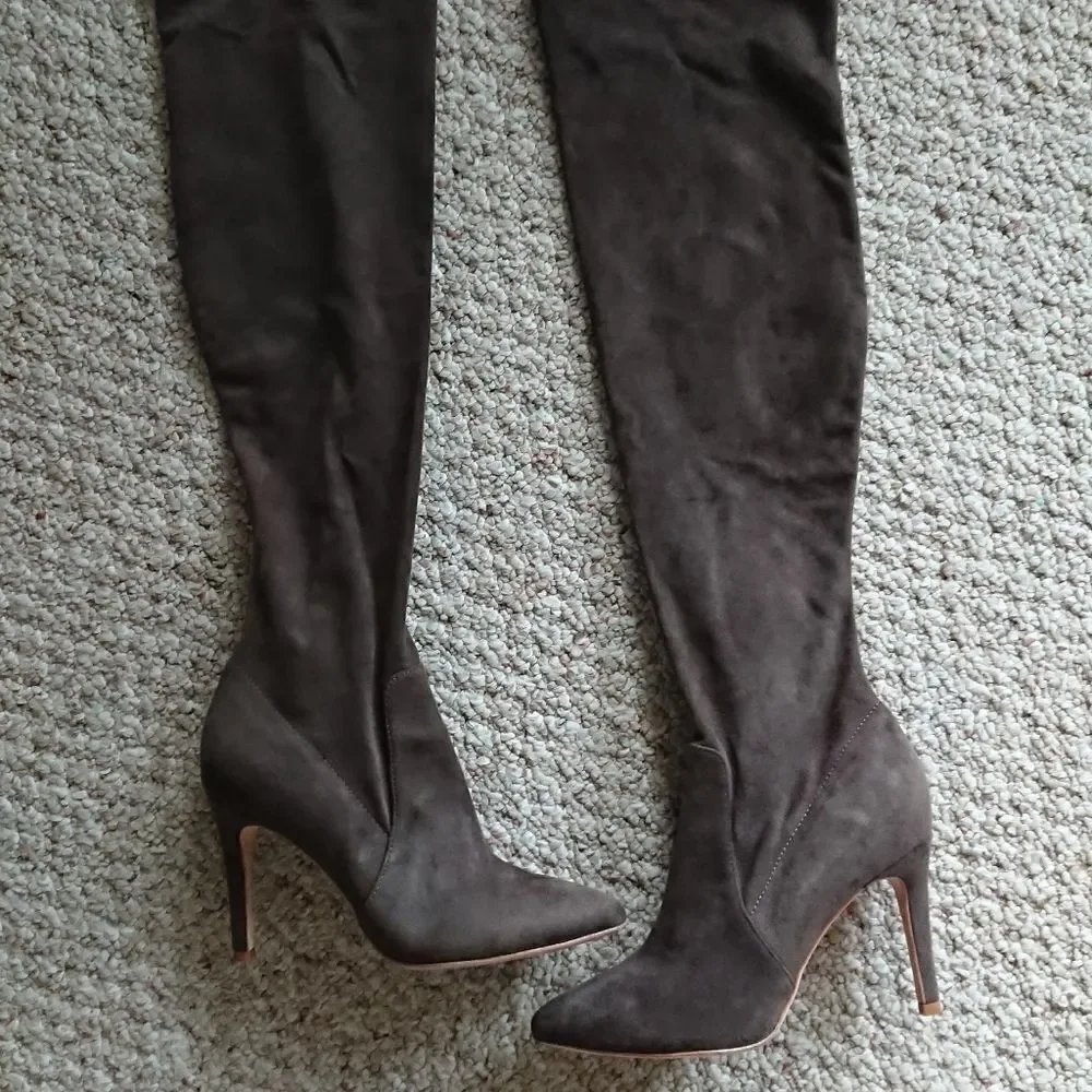 Joie Stretch Jemina B thigh boots in brown size 37
